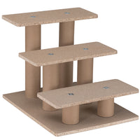 Scala per Animali Domestici Scalini per Gatti e Cani Rivestimento Peluche Beige