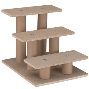 Scala per Animali Domestici Scalini per Gatti e Cani Rivestimento Peluche Beige