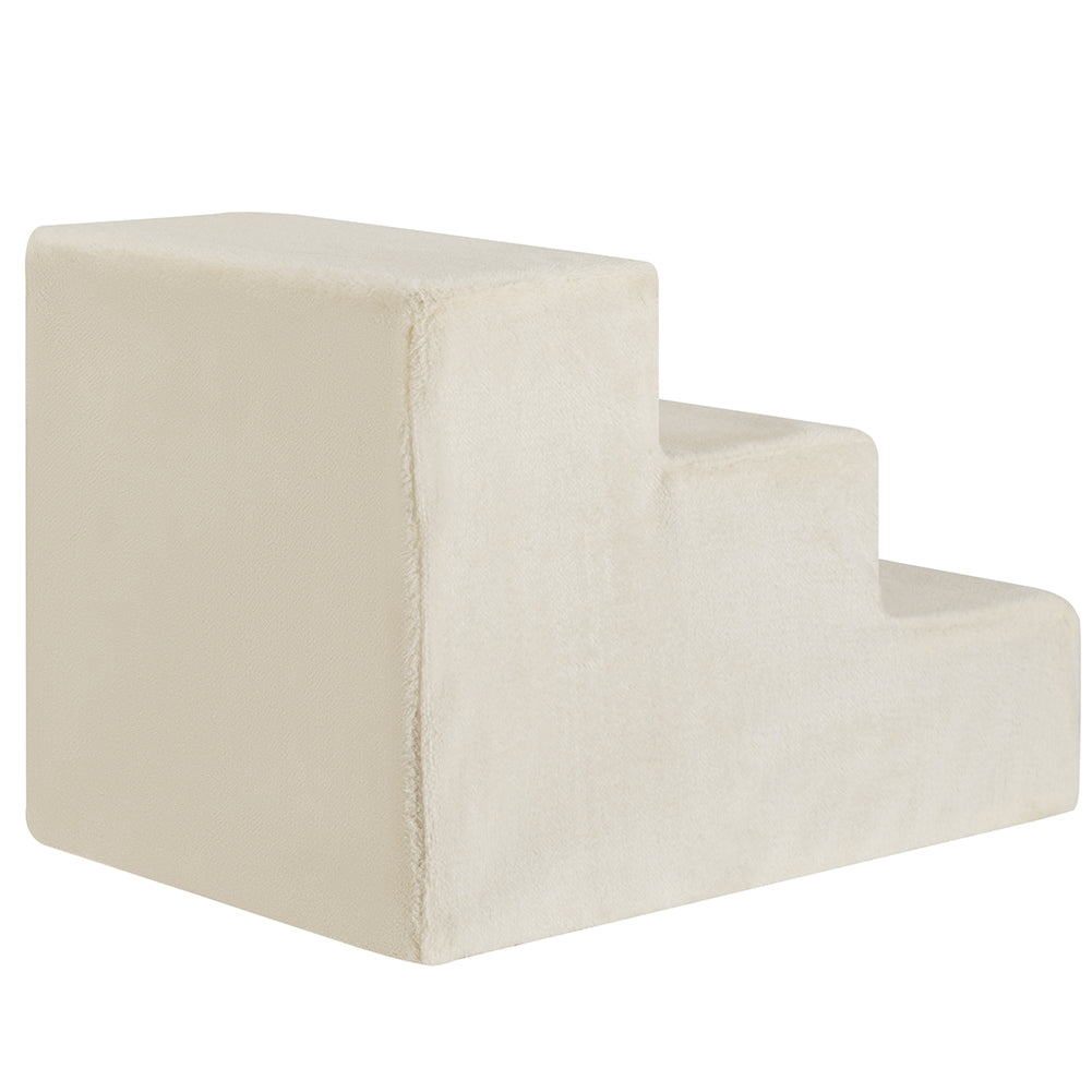 Scala per Animali Domestici Scalini per Gatti e Cani Rivestimento Peluche Beige