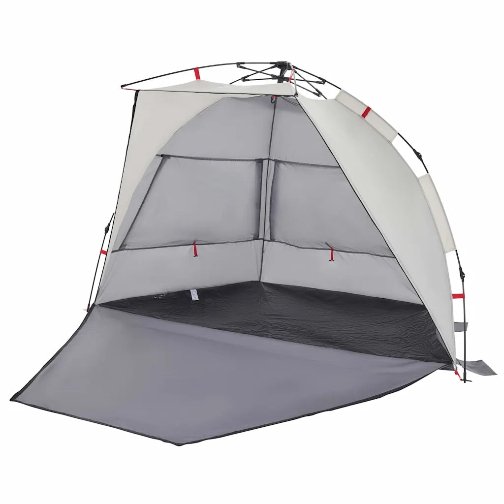 Tenda da Spiaggia 2 Persone-Tenda da campeggio Grigio Rilascio Rapido Impermeabile 950698