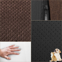 Scala per Animali Domestici Marrone 3 Scalini per Gatti e Cani Rullo RimuoviPeli