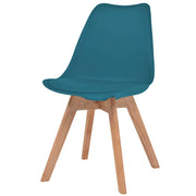 Sedie da Pranzo 6 pz Turchese in Plastica 274853
