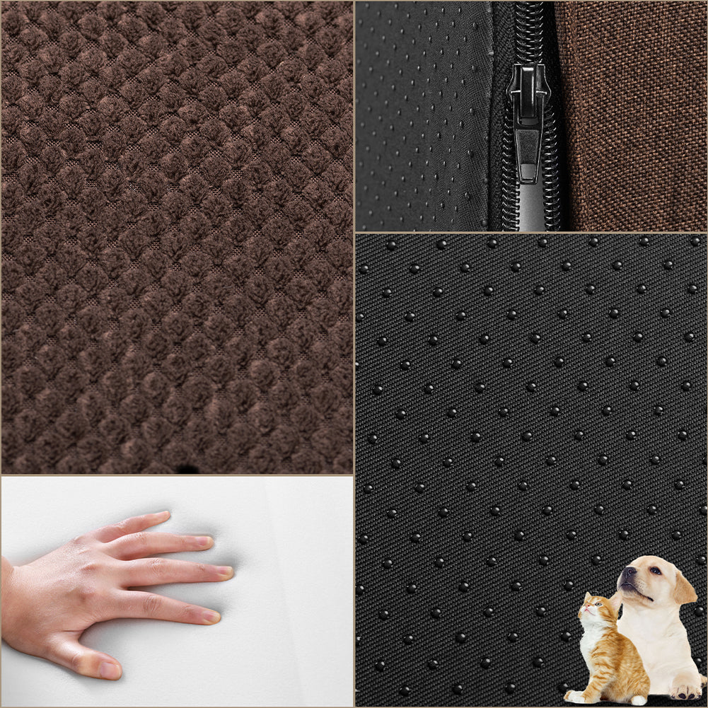 Scala per Animali Domestici Marrone 4 Scalini per Gatti e Cani Rullo RimuoviPeli