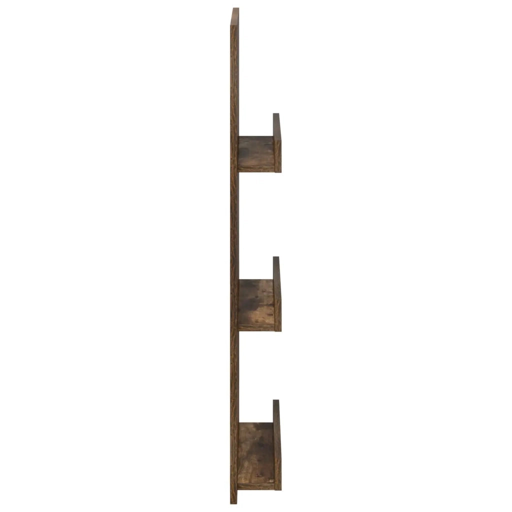 Scaffale per riviste Rovere fumé 43 x 11 x 102 cm