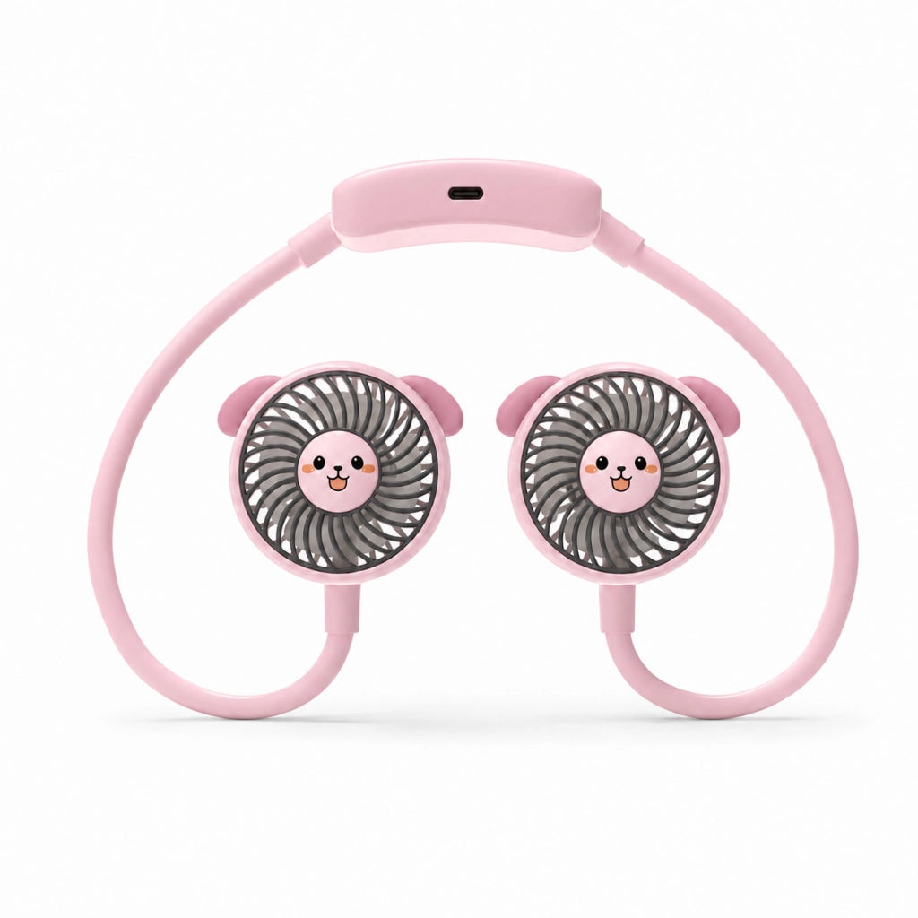 VENTILATORE COLLO SENZA PALE PORTATILE RICARICABILE SPORT 3 VELOCITÀ AS-07113