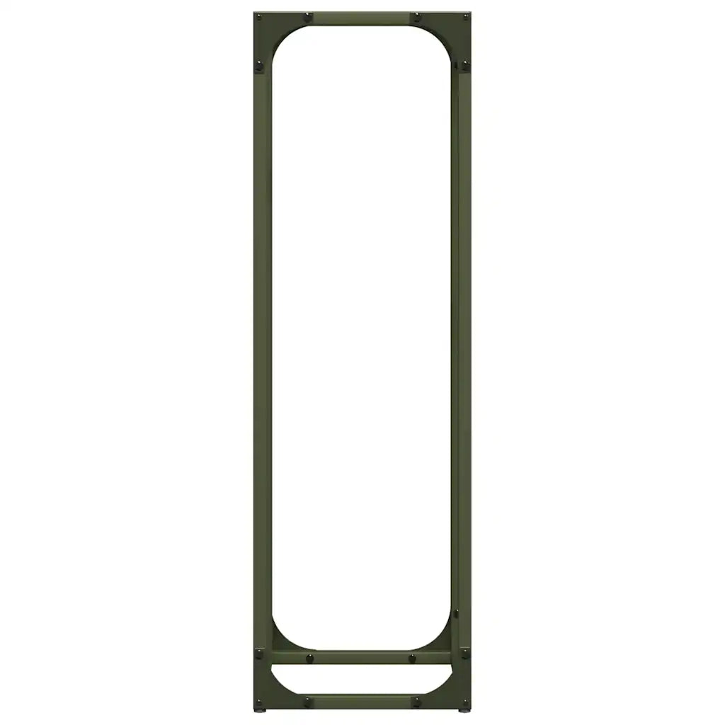 Rastrelliera per Legna da Ardere Verde Oliva 25x25x80 cm CFW9683983