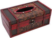 Tissueboxholder con Grande Capacità - Tissueholder in Legno - Stile Vintage - Progetto Classico - Design Tardivo - Finitura Elegante