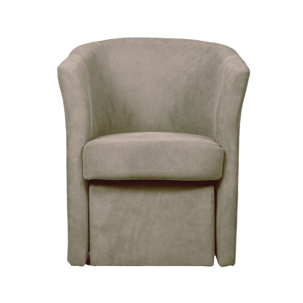 Poltrona Djerba 63,5x62,5x76 cm in tessuto crema