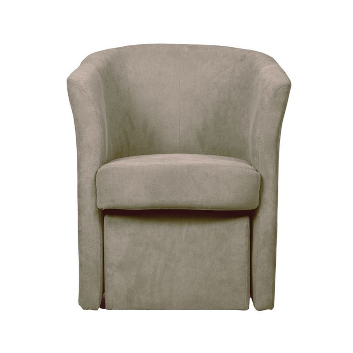 Poltrona Djerba 63,5x62,5x76 cm in tessuto crema