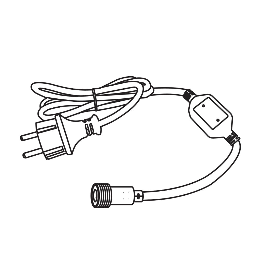 Cavo alimentazione con spina per tubo Givro Kanlux IP65