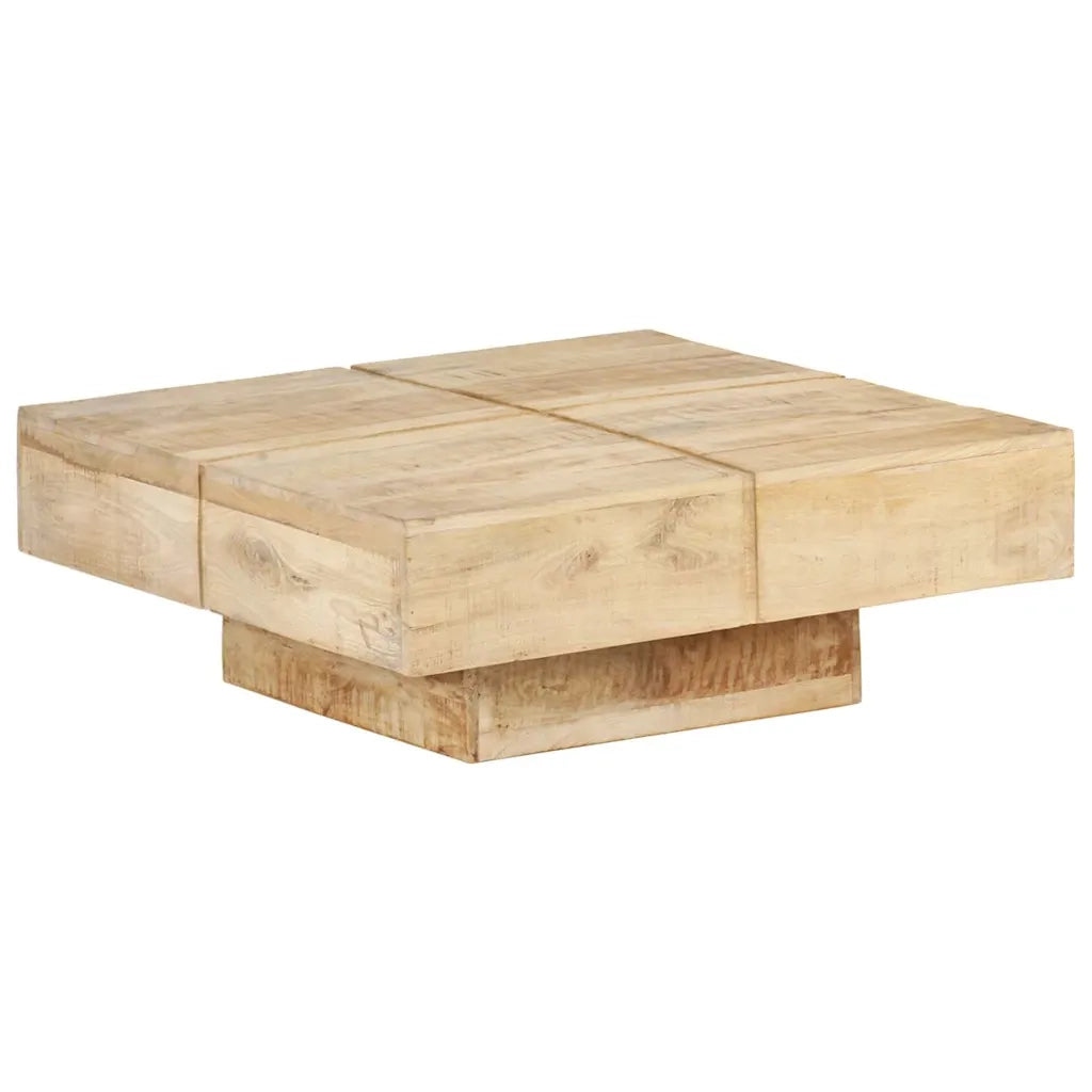 Tavolino da CaffÃ¨ 80x80x28 cm in Legno Massello di Mango cod mxl 62420