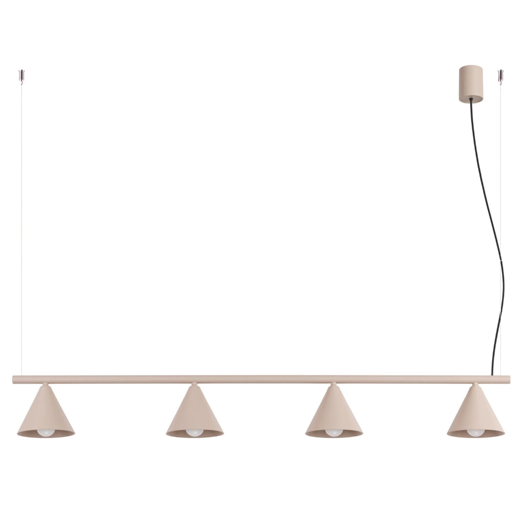 Lampadario NOX 4L taupe
