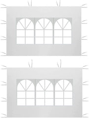 Pannelli laterali impermeabili - Set da 2 pezzi - Tessuto Oxford - Resistente alle radiazioni UV - Per tenda da festa - Rimovibili