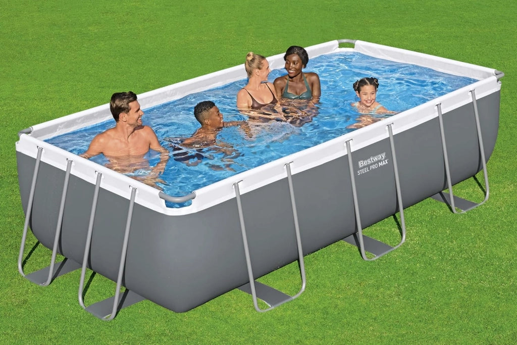 Set piscina fuori terra Steel Pro Max da 404x201x100 cm