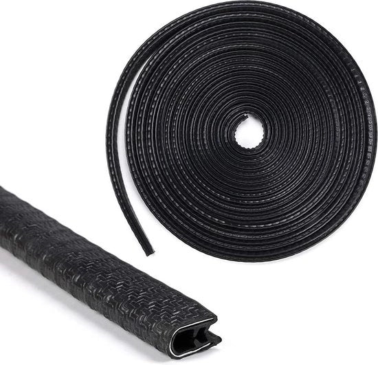 Afdichting U-vettoriale per serratura porte auto - isolamento termico per bordi metallici barche - 10 mm a 25 mm - 10 m