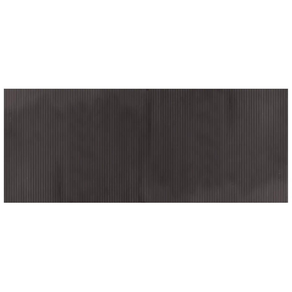 Tappeto Rettangolare Marrone Scuro 80x200 cm in BambÃ¹