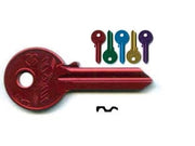 CHIAVI PER CILINDRI UNIVERSAL 5 SPINE GRANDI UL050U- - UL050U DX ultralite 5 colori assortiti - 10 pezzi SILCA