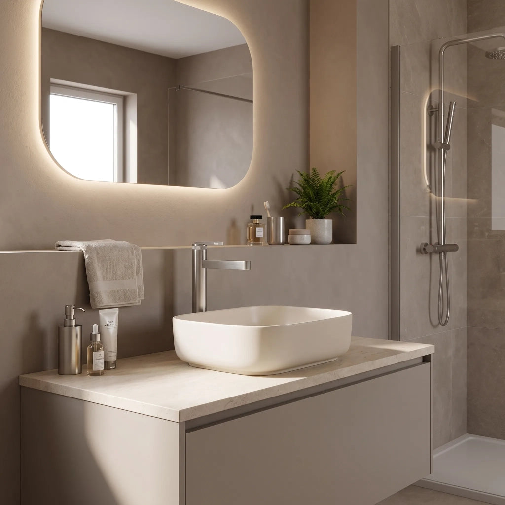 Rubinetto Da Bagno Rea Grace Brush Nickel High