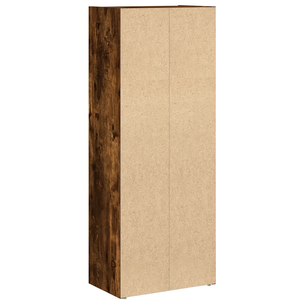 Libreria Rovere Fumo 40x24x102 cm in Legno Multistrato