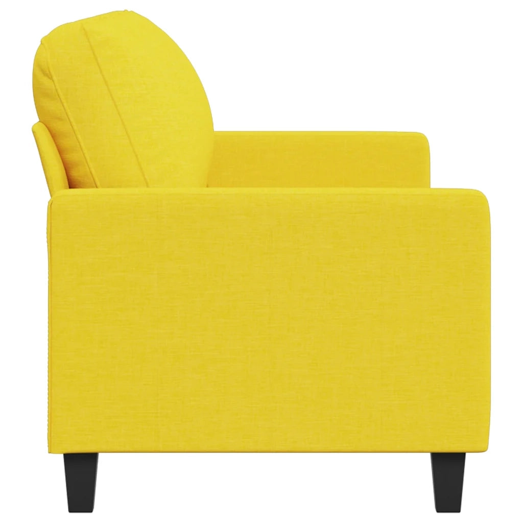 Divano a 3 Posti-Sofa 3 Posti Giallo Chiaro 180 cm in Tessuto 893339