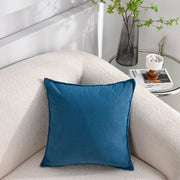 2-Pack coppe di corduroy morbide - coppe di corduroy a strisce - coppe decorative - per divano, auto, terrazza, camera da letto, sala da pranzo - 30x50cm - Blu