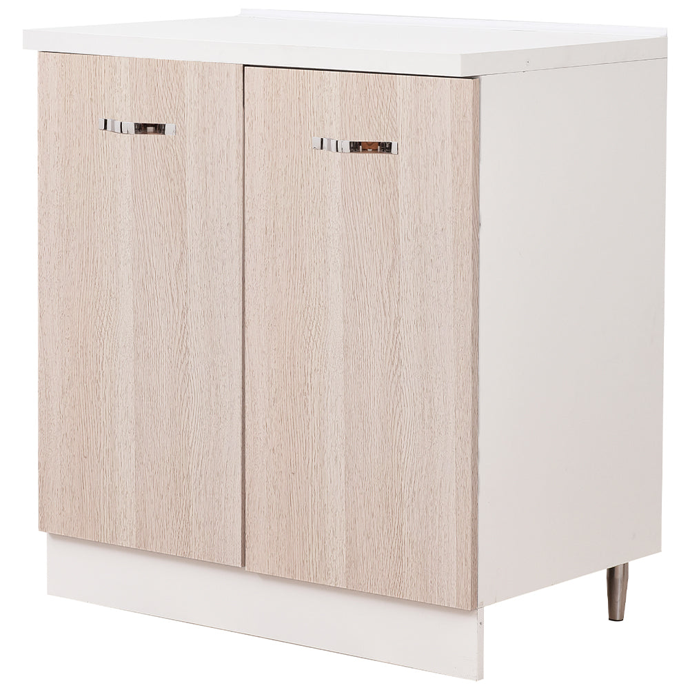 Mobile Base per Cucina Componibile in Legno Colore Olmo con 2 Ante 2 Scomparti