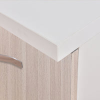 Mobile Base per Cucina Componibile in Legno Colore Olmo con 2 Ante 2 Scomparti