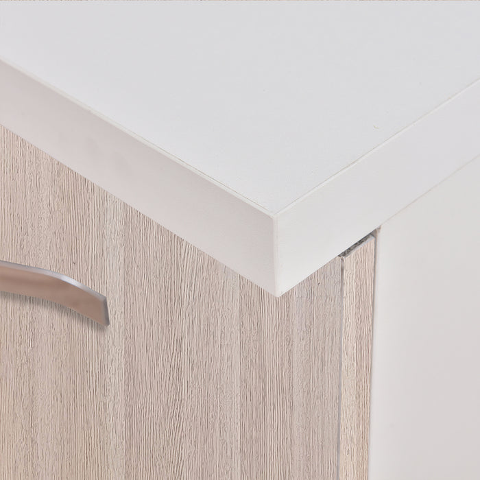 Mobile Base per Cucina Componibile in Legno Colore Olmo con 2 Ante 2 Scomparti