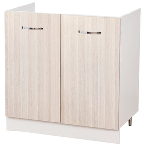 Mobile Sottolavello Cucina Componibile Mobiletto Legno Colore olmo con 2 Ante