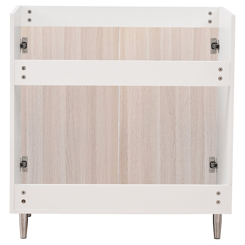 Mobile Sottolavello Cucina Componibile Mobiletto Legno Colore olmo con 2 Ante