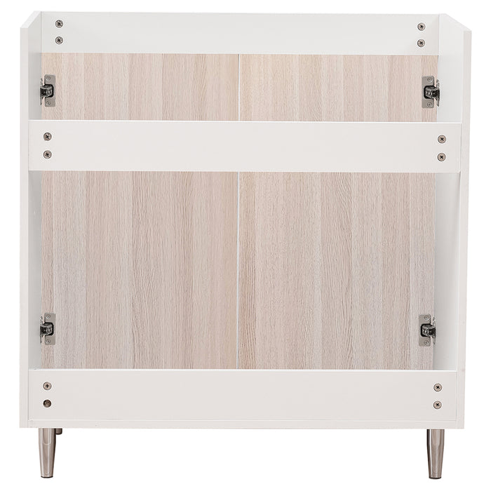 Mobile Sottolavello Cucina Componibile Mobiletto Legno Colore olmo con 2 Ante