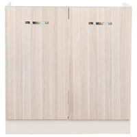 Mobile Sottolavello Cucina Componibile Mobiletto Legno Colore olmo con 2 Ante