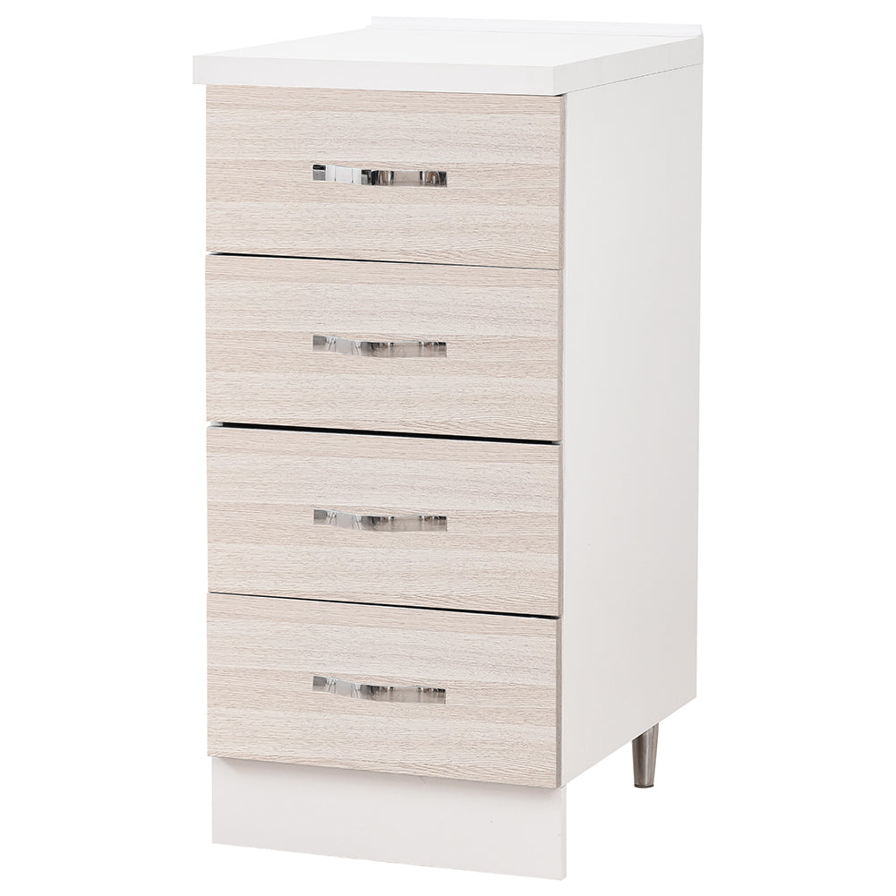 Cassettiera per Cucina Mobile Mobiletto 4 Cassetti in Legno Colore Olmo