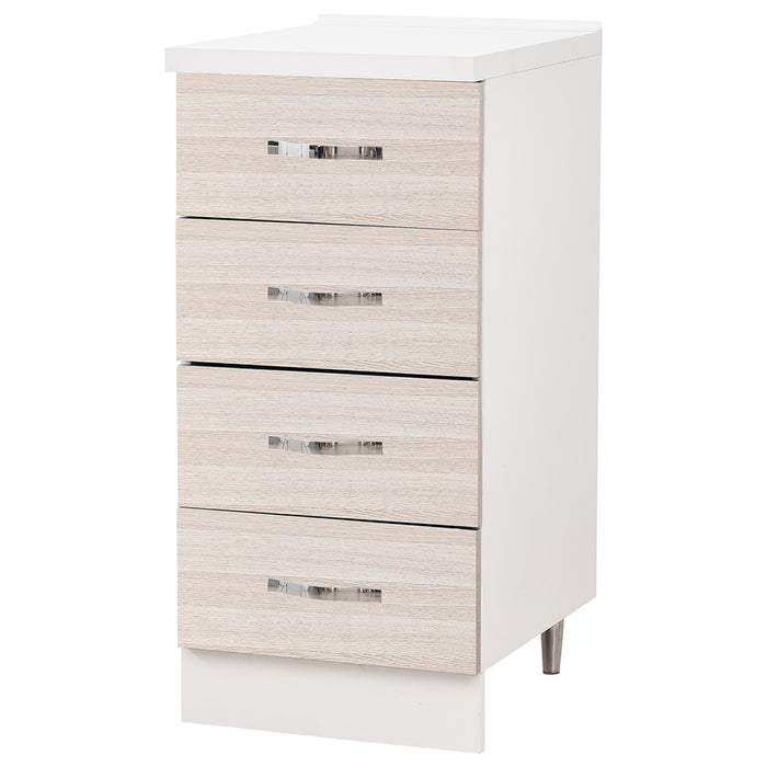 Cassettiera per Cucina Mobile Mobiletto 4 Cassetti in Legno Colore Olmo