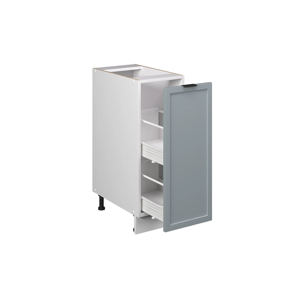 Vicco Armadio cucina dispensa alto Blu-grigio chiaro 30 cm , PL Marmo
