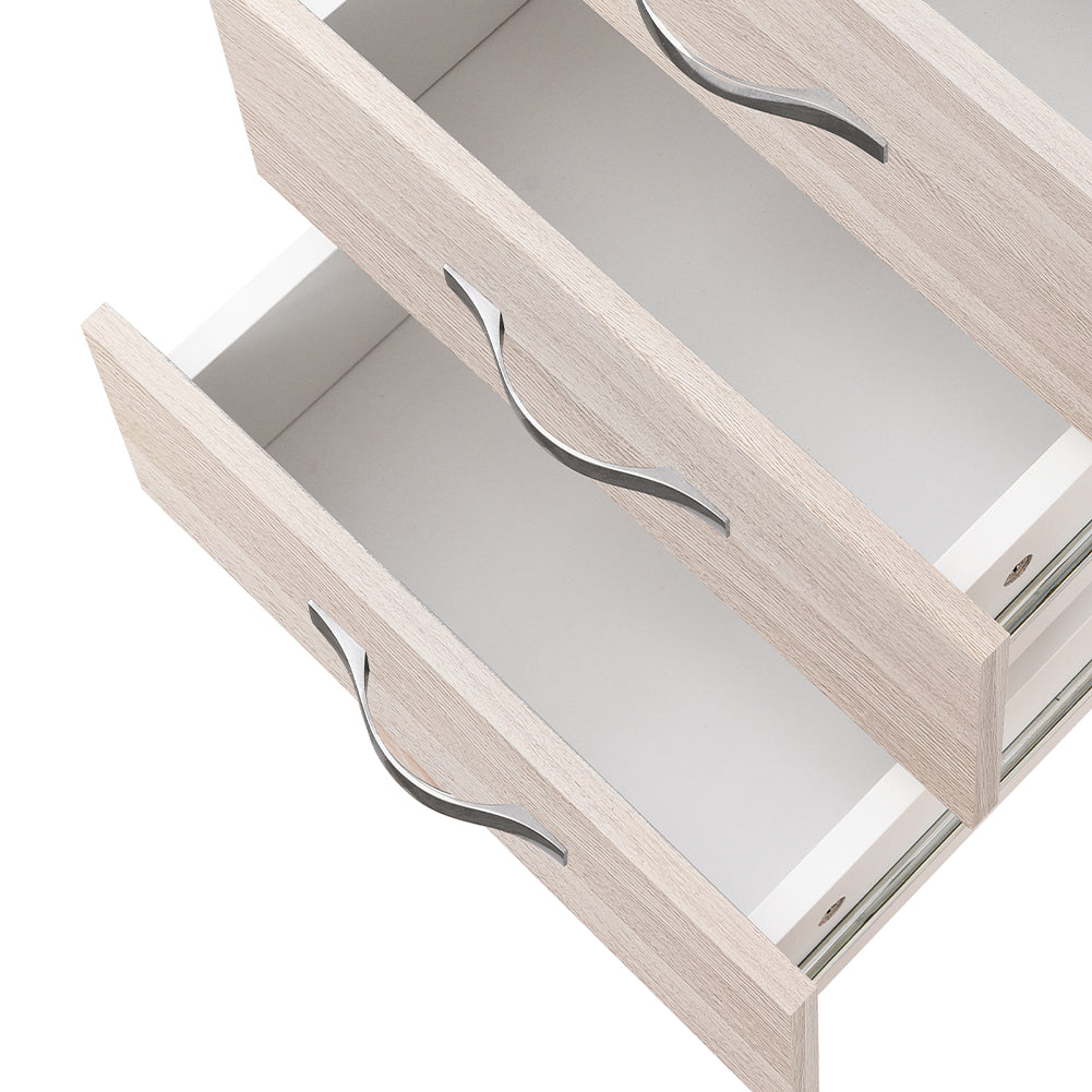 Cassettiera per Cucina Mobile Mobiletto 4 Cassetti in Legno Colore Olmo