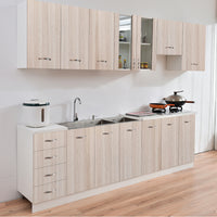 Cassettiera per Cucina Mobile Mobiletto 4 Cassetti in Legno Colore Olmo