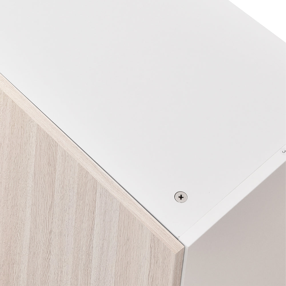 Pensile da Cucina Armadio Sospeso da Parete Doppia Anta in Legno Colore Olmo