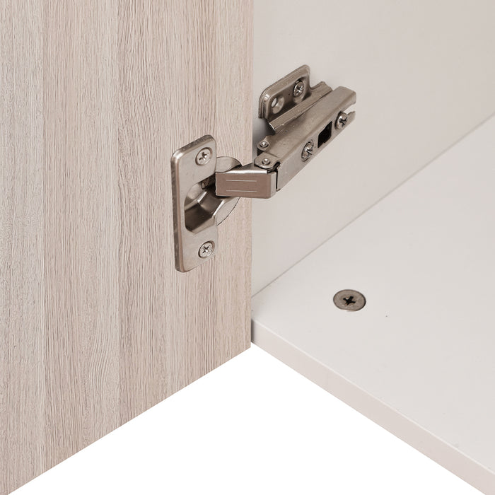 Pensile da Cucina Armadio Sospeso da Parete Doppia Anta in Legno Colore Olmo