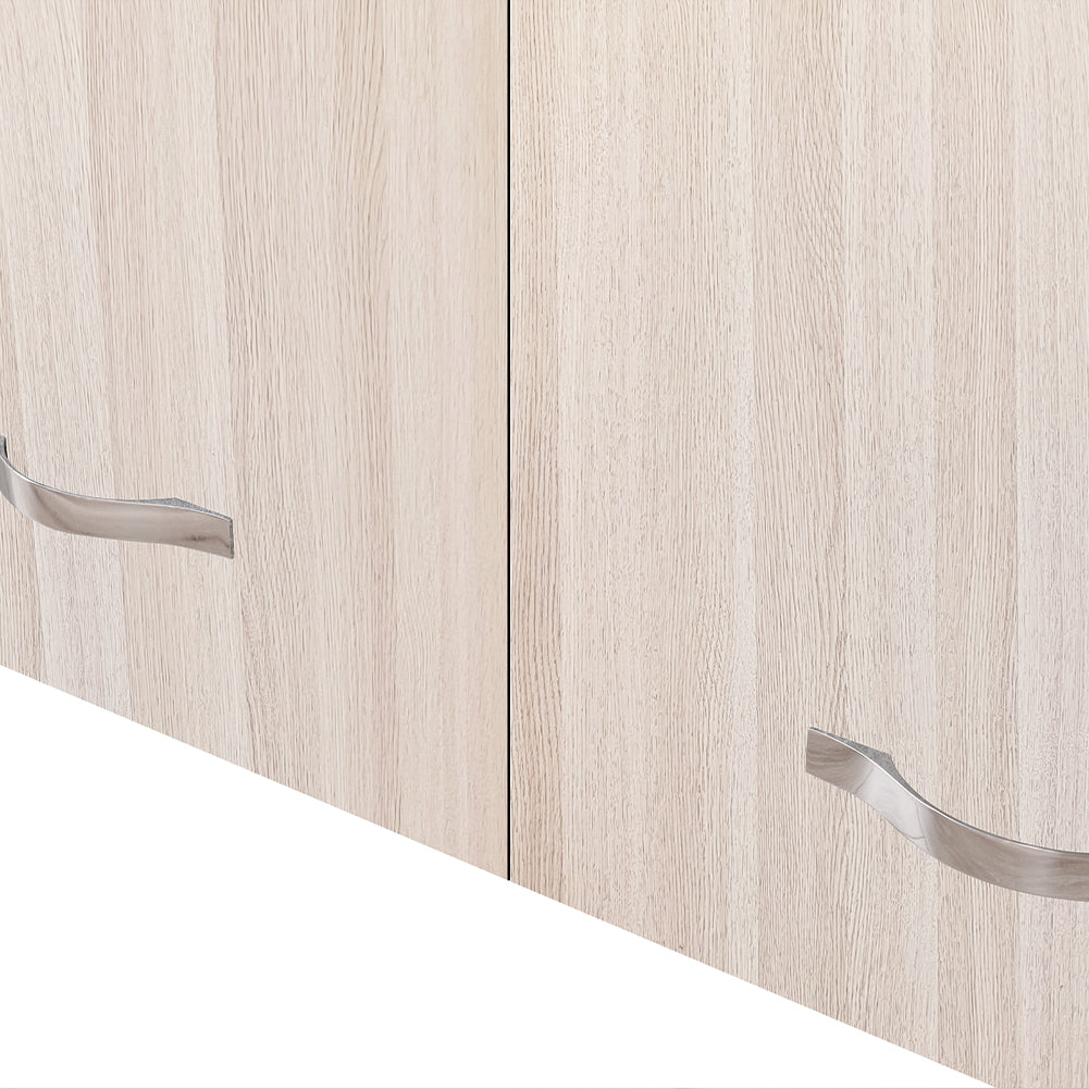 Pensile da Cucina Armadio Sospeso da Parete Doppia Anta in Legno Colore Olmo