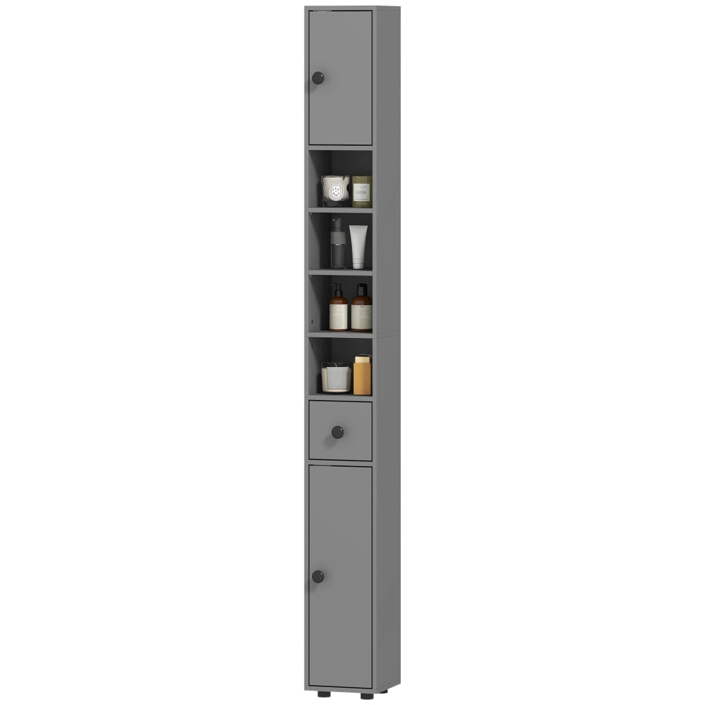 Mobile Bagno ¨C zephmum ¨C Grigio, Truciolato, 60x30x180 cm