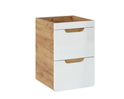 Mobile sottolavabo 40 cm 2 cassetti Aruba White 40 x 59 x 41 cm