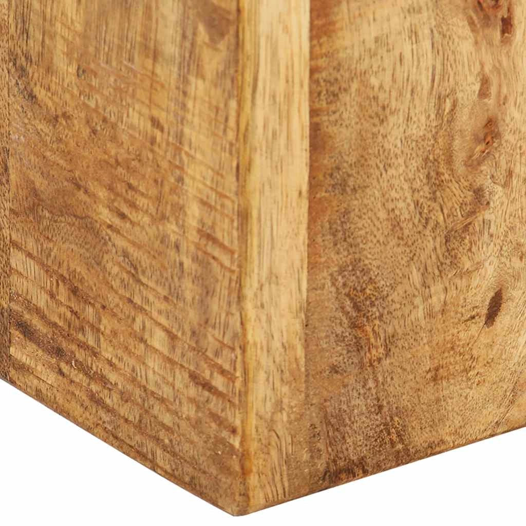 Portavasi mobili per fiori set da 2 legno massello di mango marrone 02_0045341