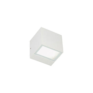 Applique a Parete da Esterno Interno Quadrata Doppia Luce Box Mini Sovil Colore: Bianco