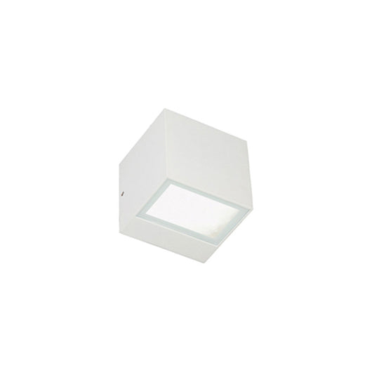 Applique a Parete da Esterno Interno Quadrata Doppia Luce Box Mini Sovil Colore: Bianco