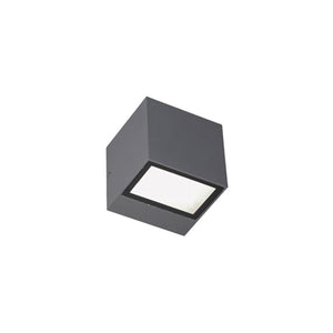 Applique a Parete da Esterno Interno Quadrata Doppia Luce Box Mini Sovil Colore: Grafite