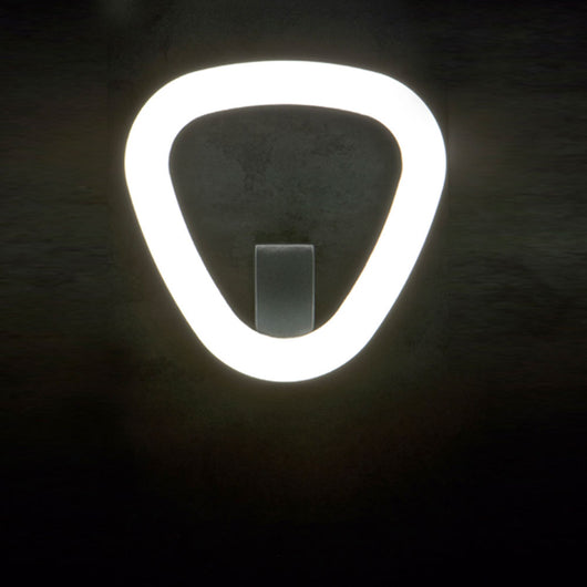 Applique a Parete Esterno Interno Tonda Led Moderna Daphne Sovil Colore: Bianco