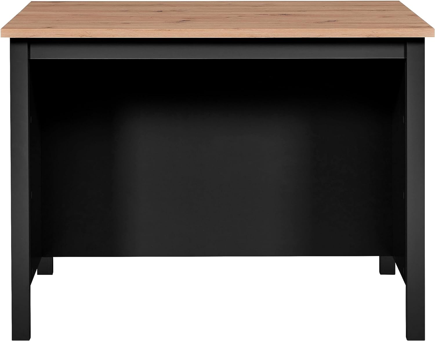 Isola per cucina redenza 2 ripiani cm 124x75x82h Helina Nero e rovere INTER LINK