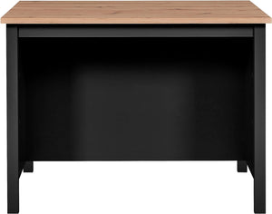 Isola per cucina redenza 2 ripiani cm 124x75x82h Helina Nero e rovere INTER LINK