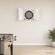 Armadio per Dartboard Bianco Lucido 56 x 12 x 63 cm 8006655